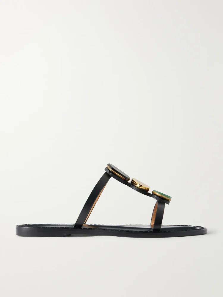The Matobo embellished leather sandals