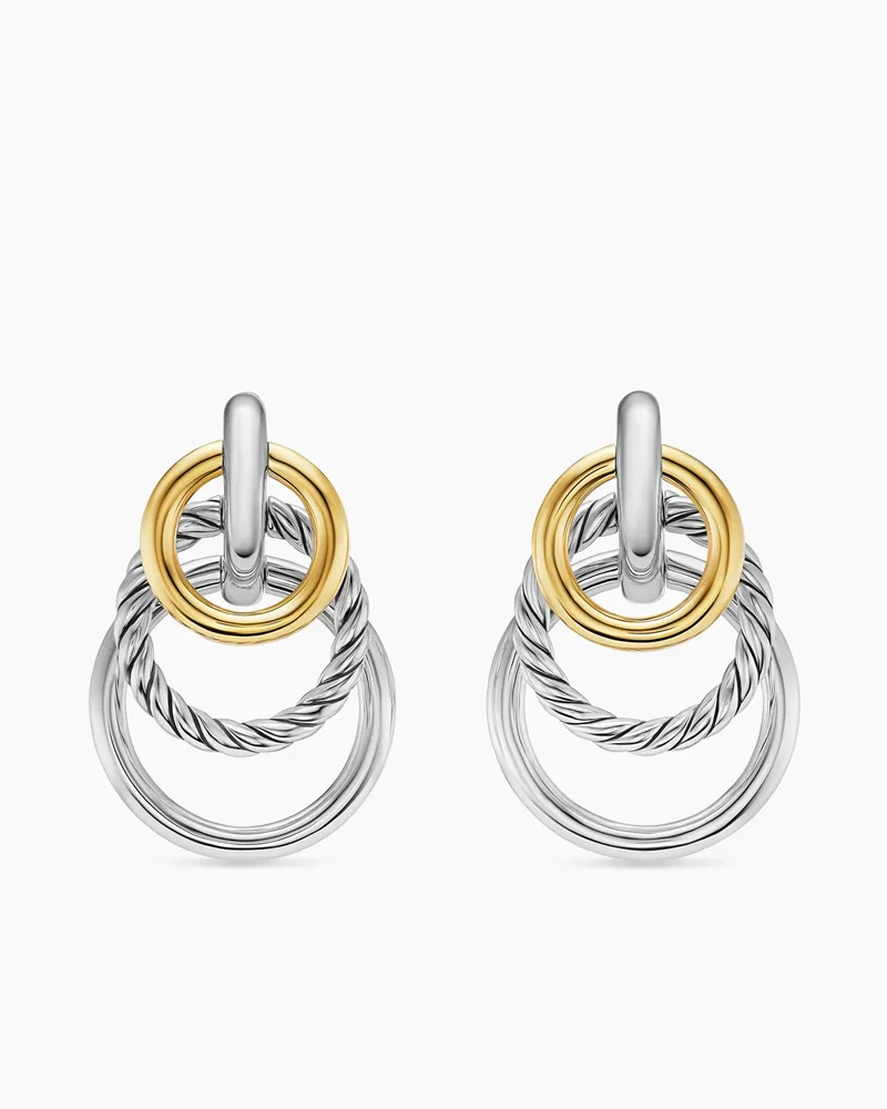 DY Mercer Triple Ring Drop Earrings 35.6mm