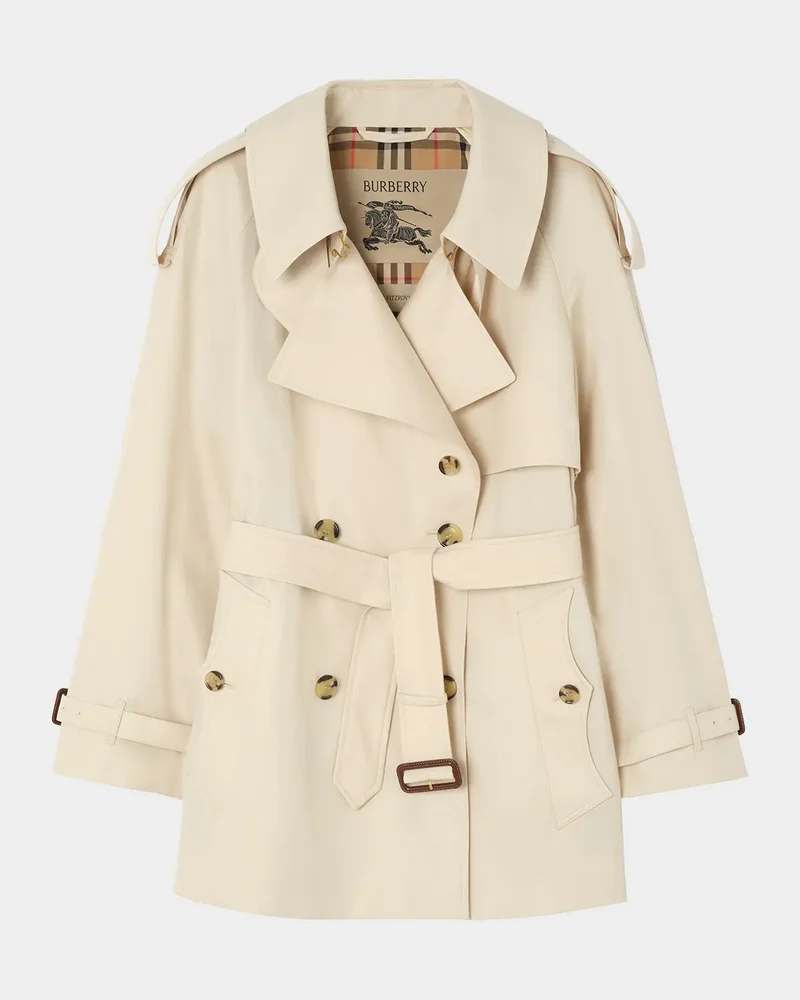 Fitzrovia Tropical Gabardine Short Trench Coat
