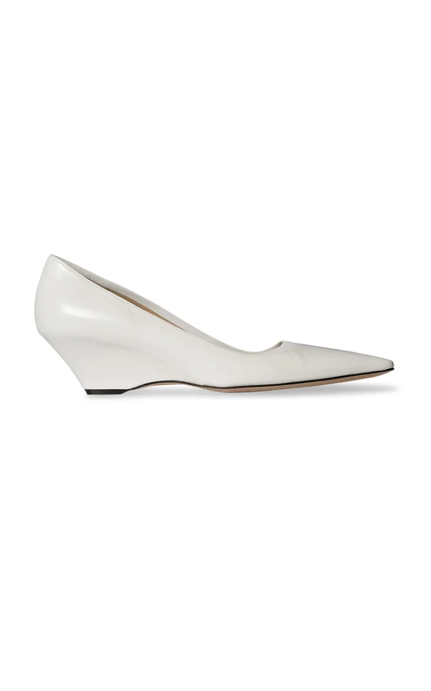 Liisa Leather Wedge Pumps