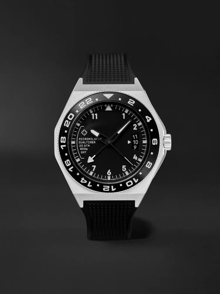 Dual Timer Automatic 42mm Stainless Steel Watch