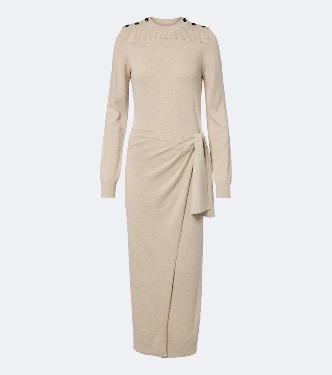 Jozira draped sweater dress