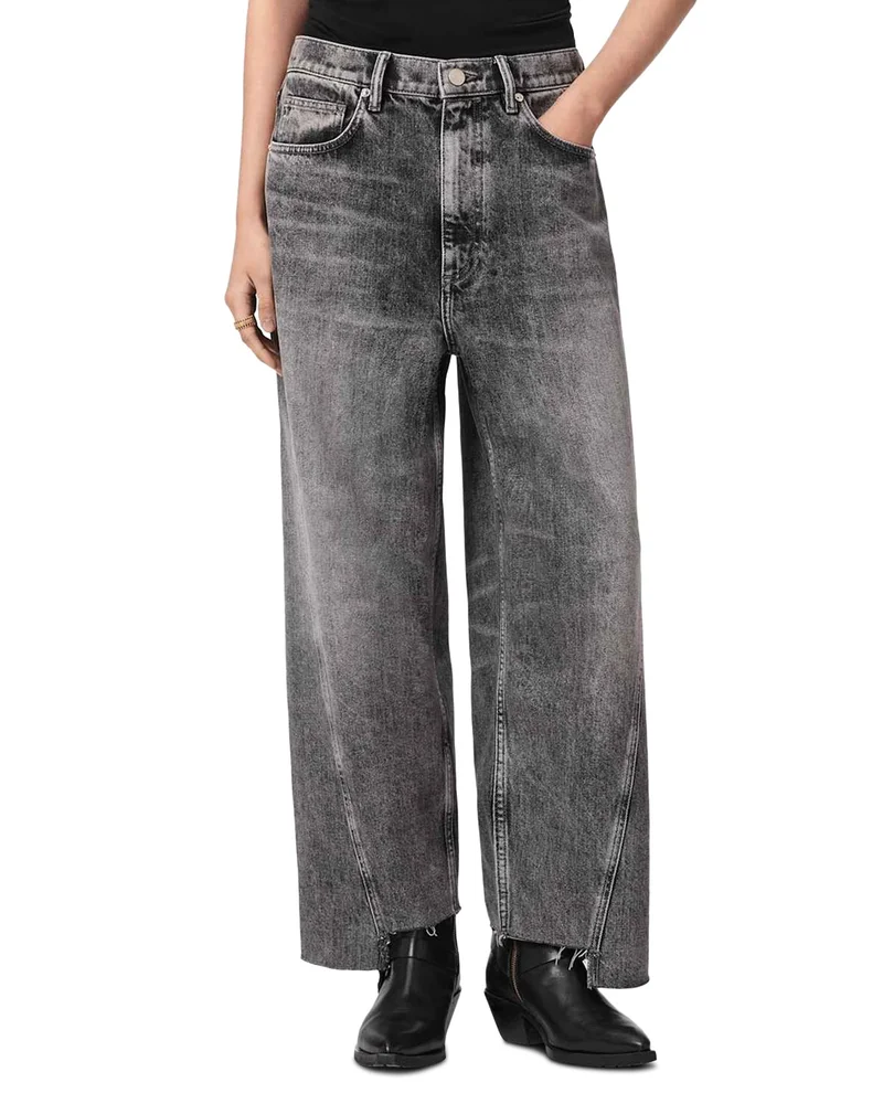 Fox Mid Rise Loose Jeans in Vintage Black
