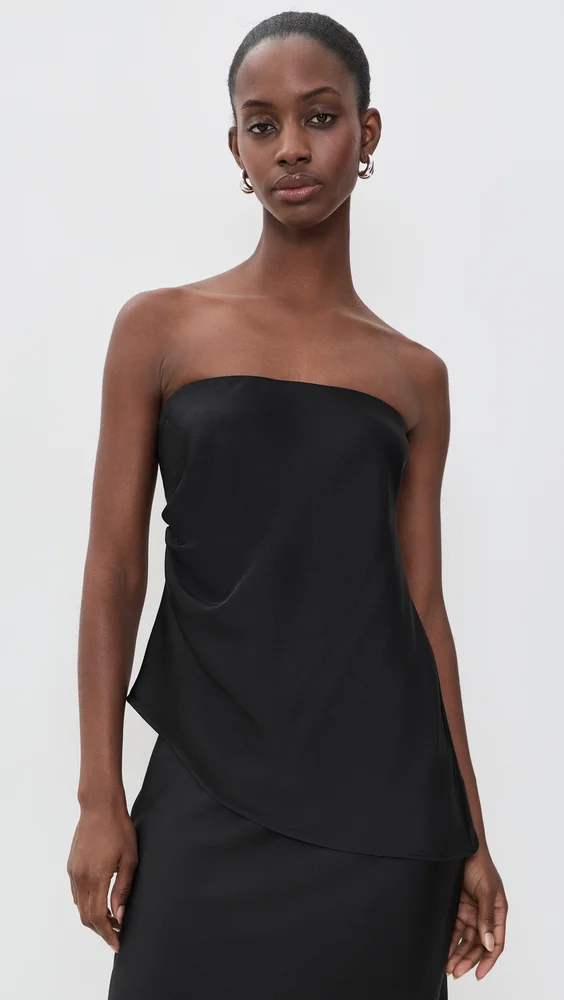 Vienna Strapless Satin Top