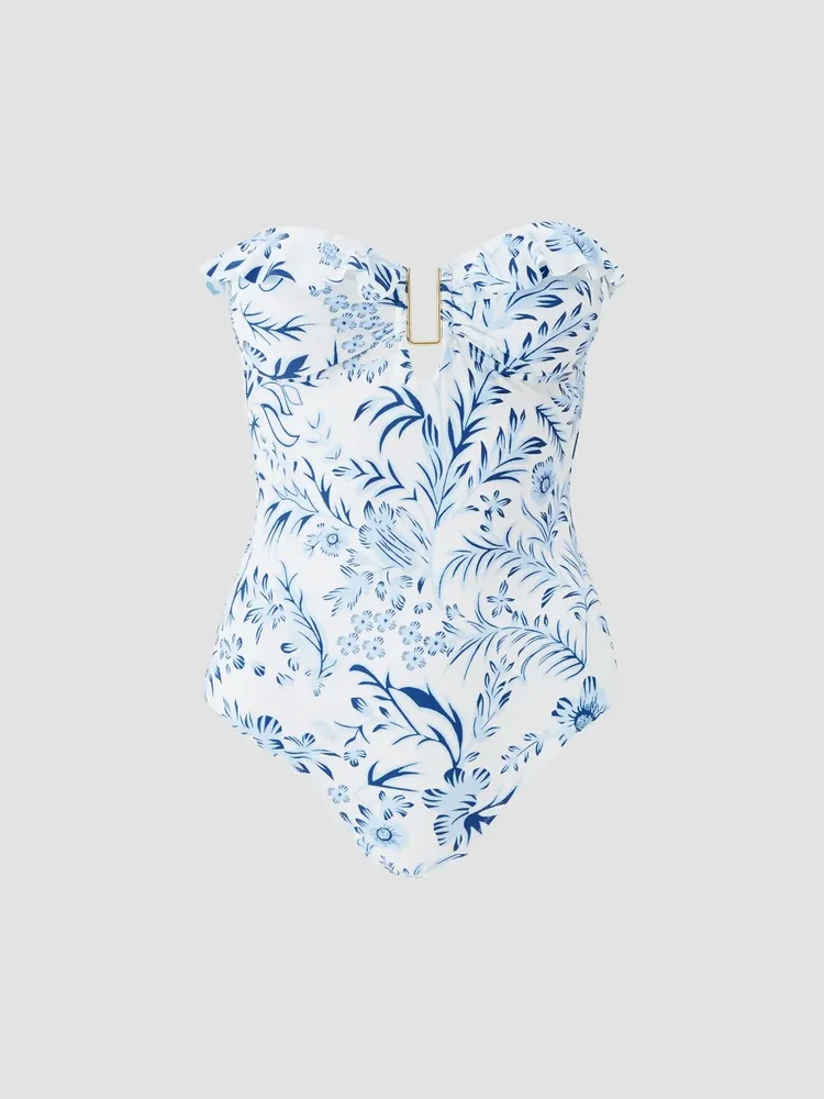 Corfu Bandeau One-Piece Swimsuit
