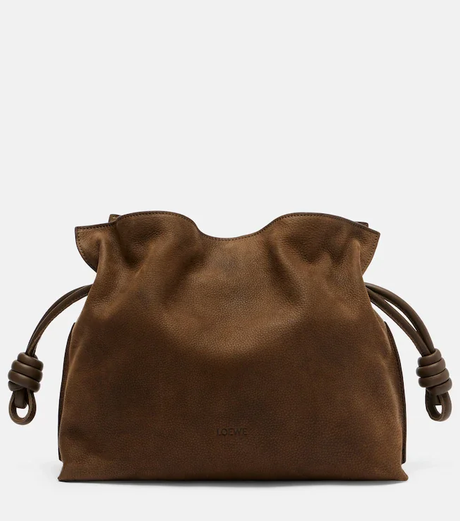 Flamenco Medium suede clutch