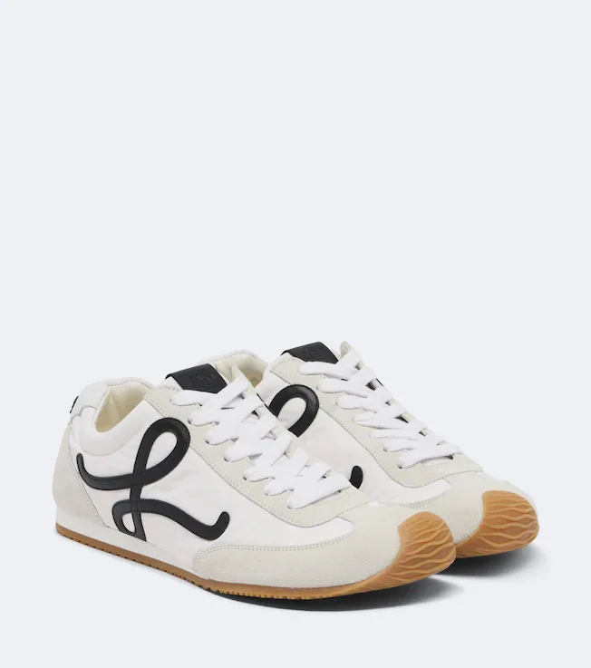 Ballet Runner 2.0 suede-trimmed sneakers