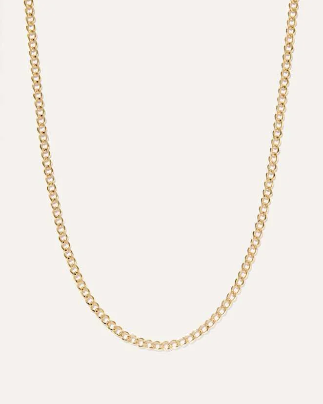 Yellow Gold 14K Gold Curb Chain Necklace