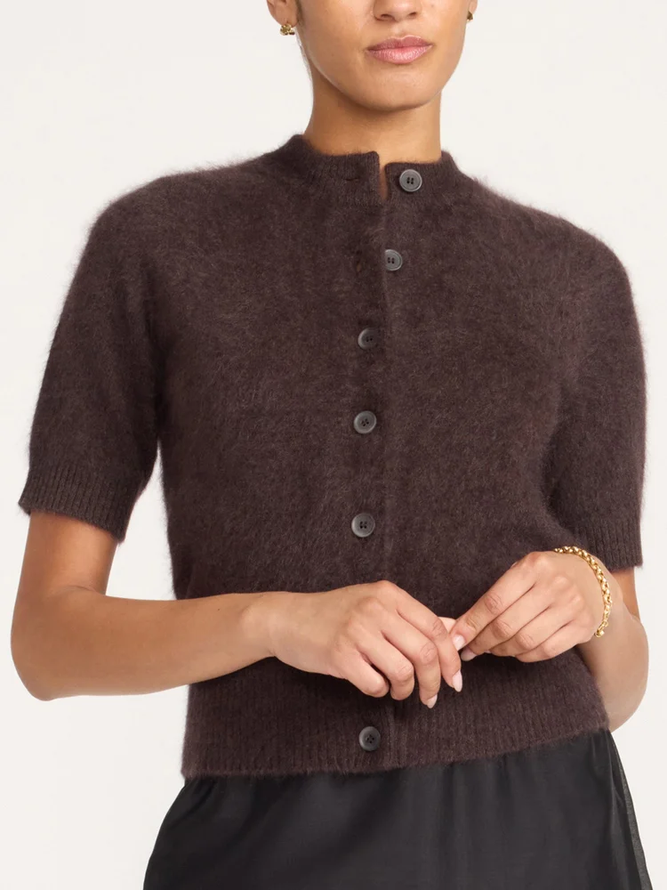 Brushed Cashmere Rhea Cardigan
