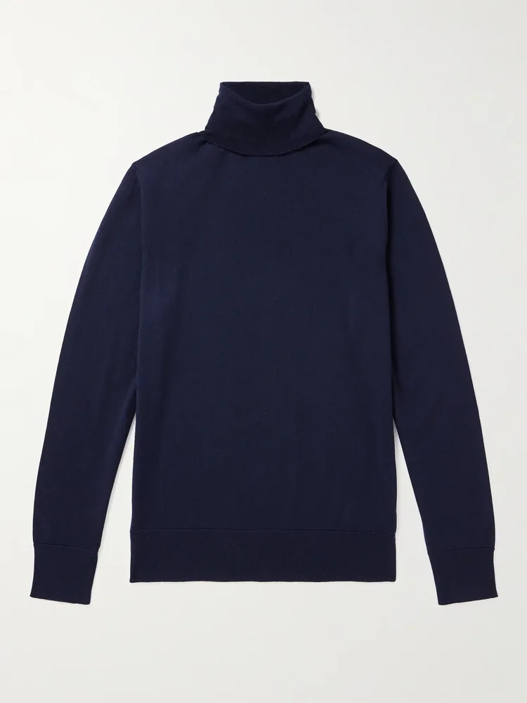 Slim-Fit Merino Wool Rollneck Sweater