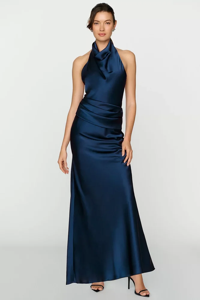 Isabella High-Neck Maxi Dress