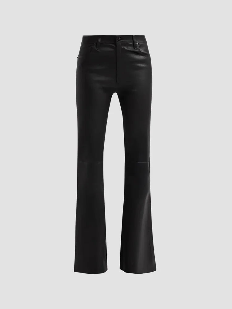 Leather Flared Pants