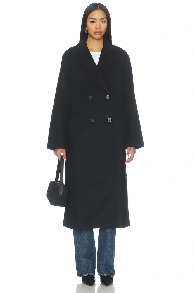 Hudson Double Breast Midi Coat