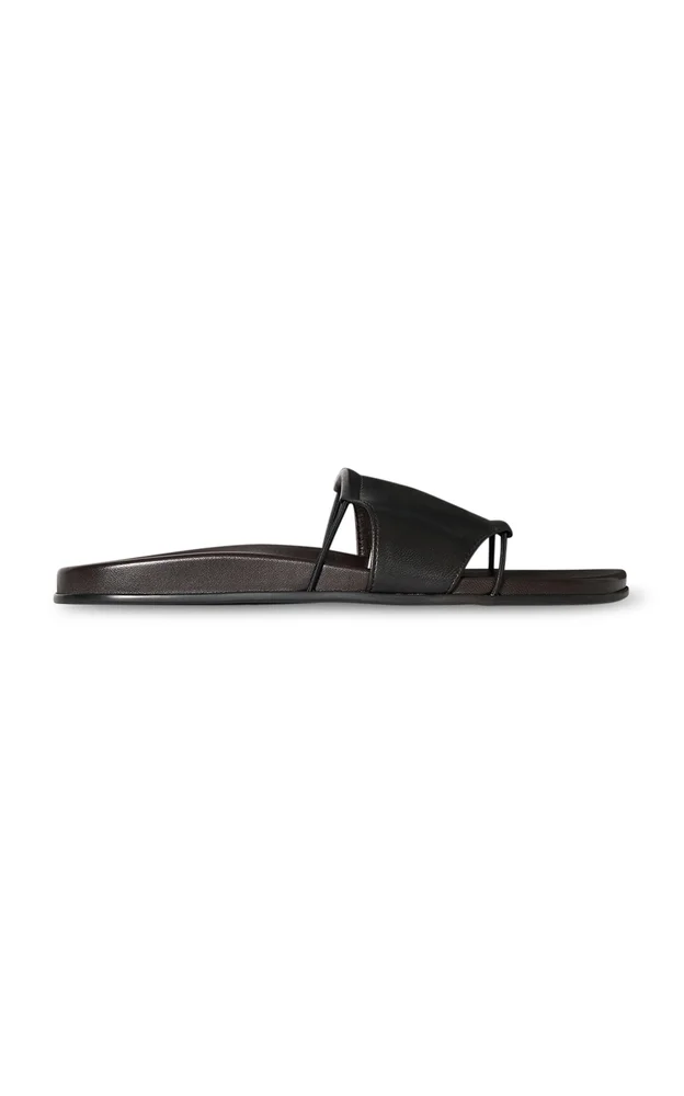 Vivienne Leather Slide Sandals