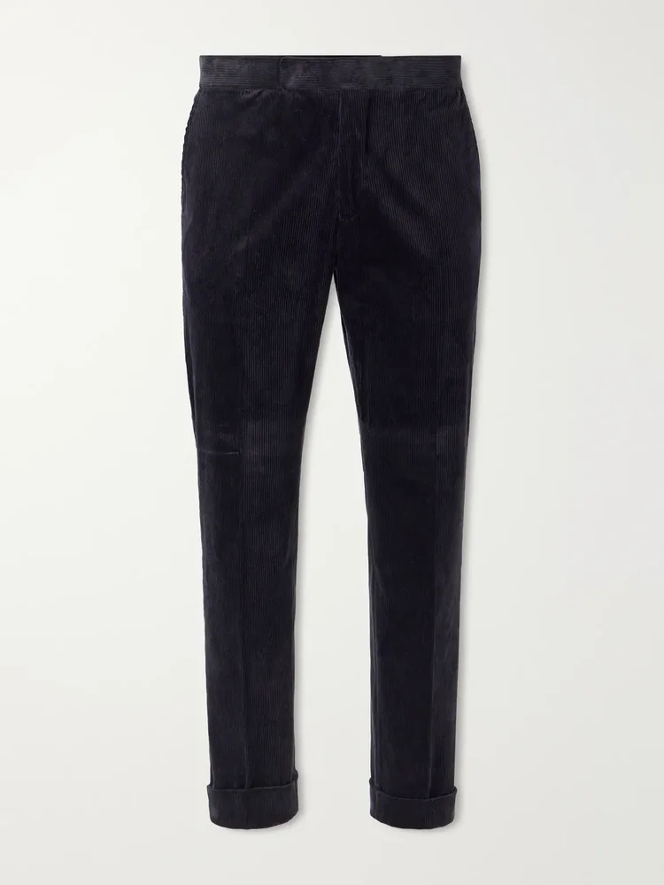 Chester Tapered Cotton-Blend Corduroy Suit Trousers