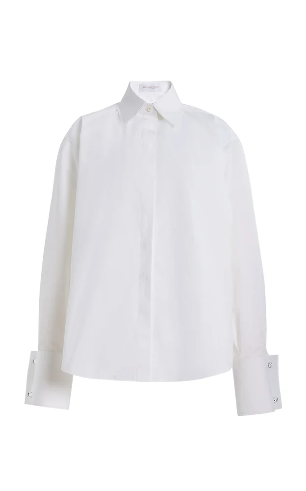 Frayed Cotton Button-Down Shirt