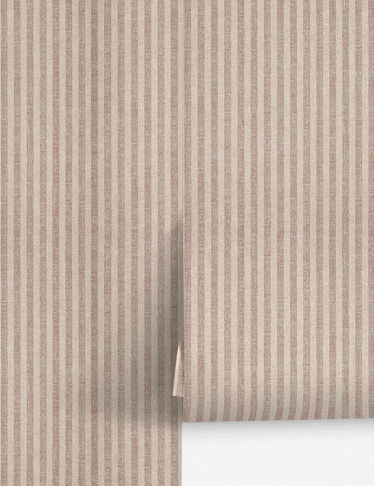 Charles Street Stripe Textured Peel + Stick Wallpaper