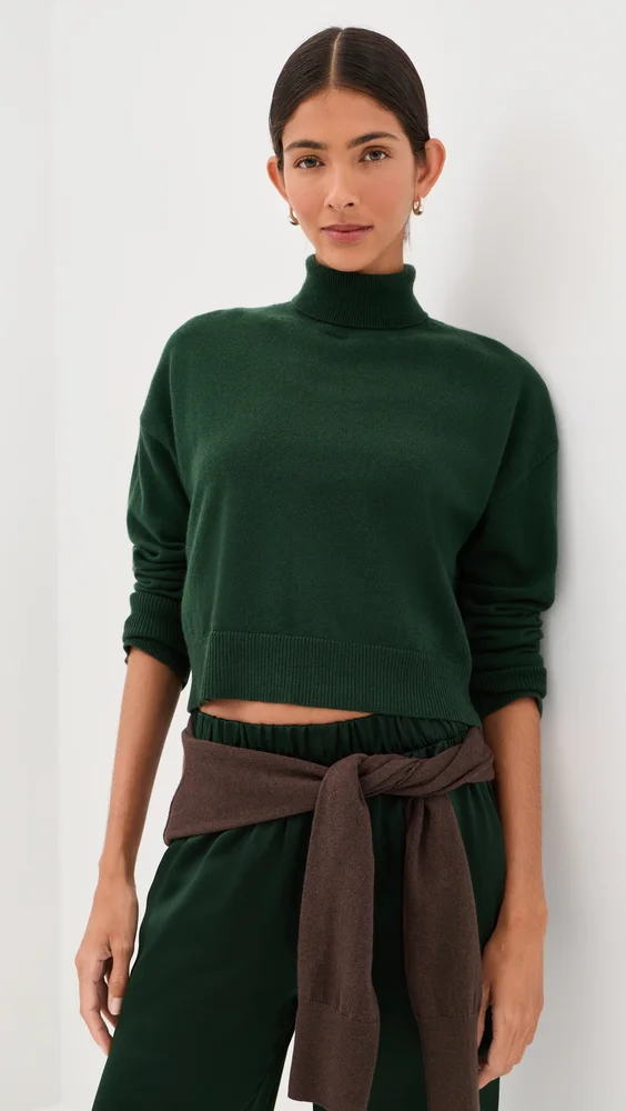 Sable Turtleneck Cashmere Sweater