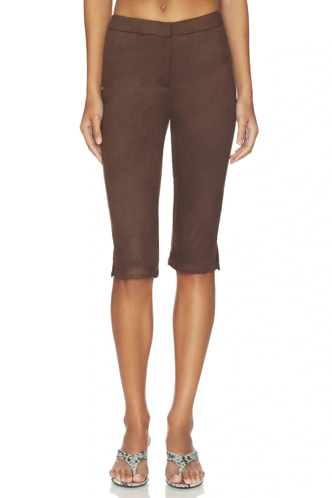 Ayla Faux Suede Capri
