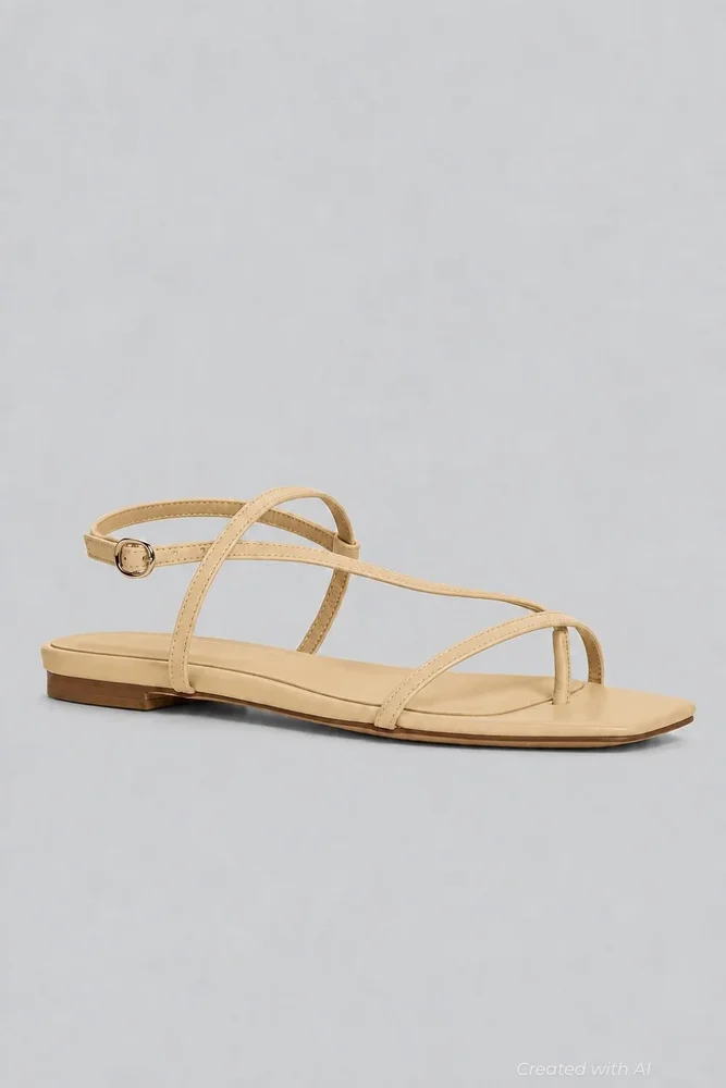 Women's Ella Slingback Thong Sandals - Creamy