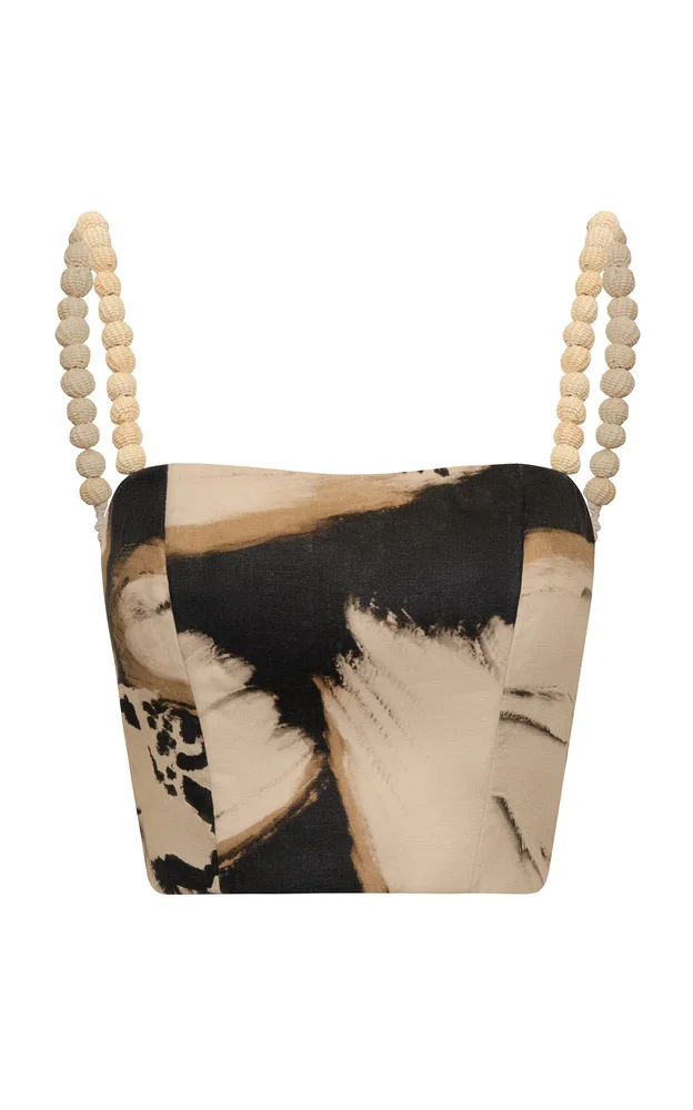 Mi Interior Printed Linen Top