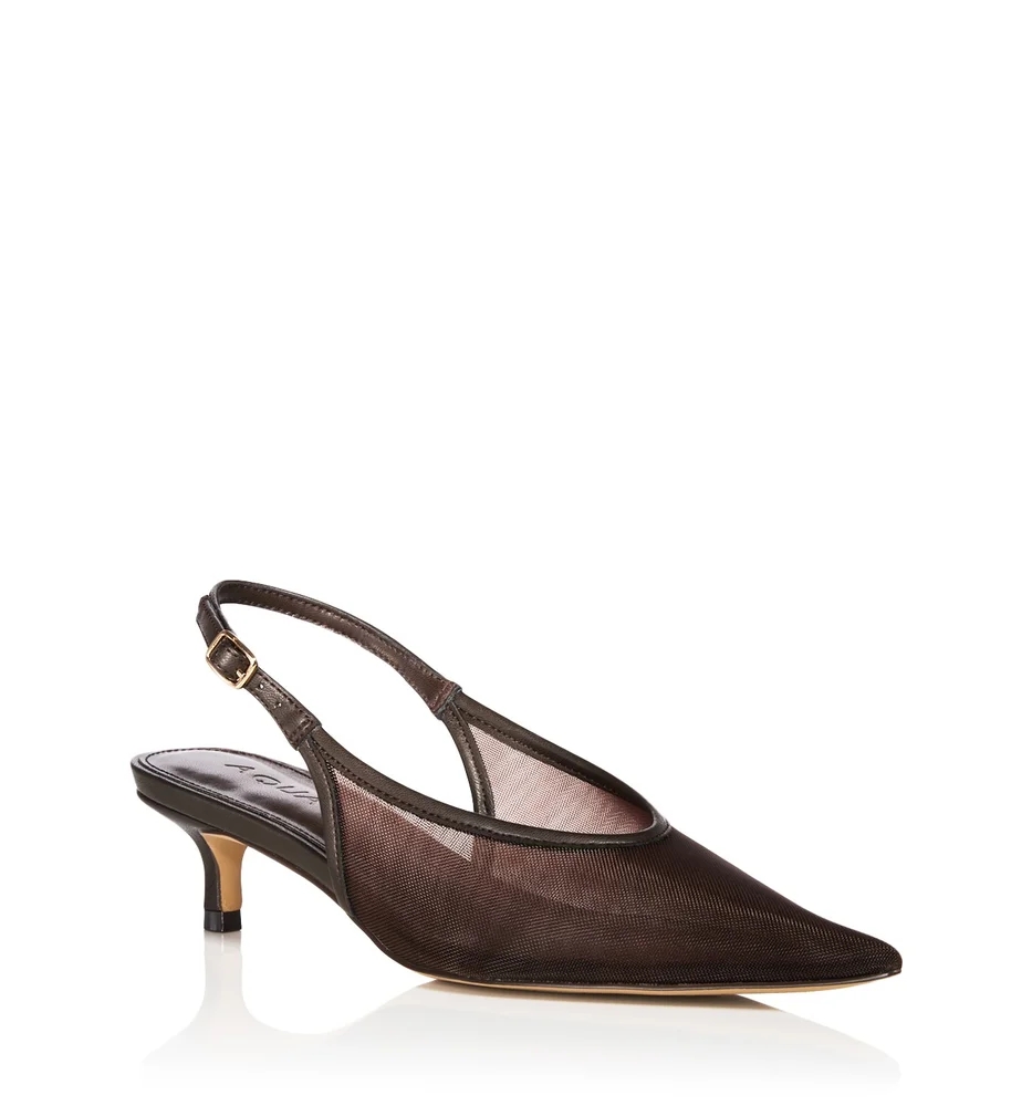 Kitie Mesh Slingback Pumps