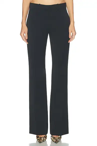 Low Waist Satin Wool Pant