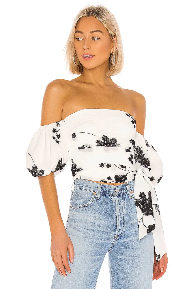 Leya Embroidered Top
