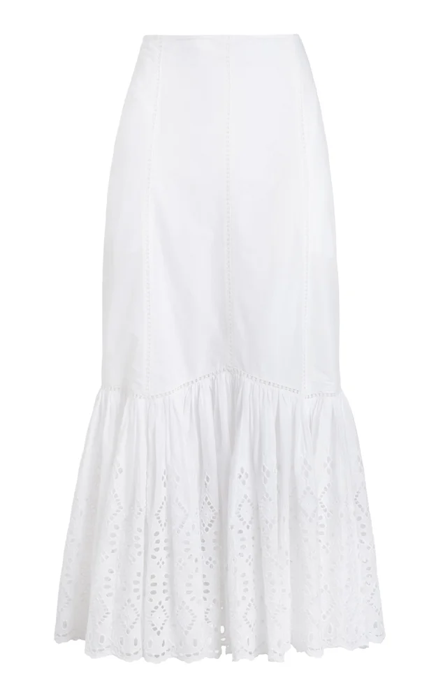 Adela Cotton Eyelet Skirt