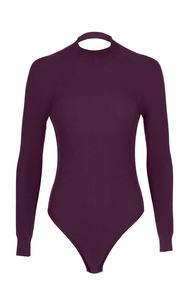 Open-Back Knitted Bodysuit