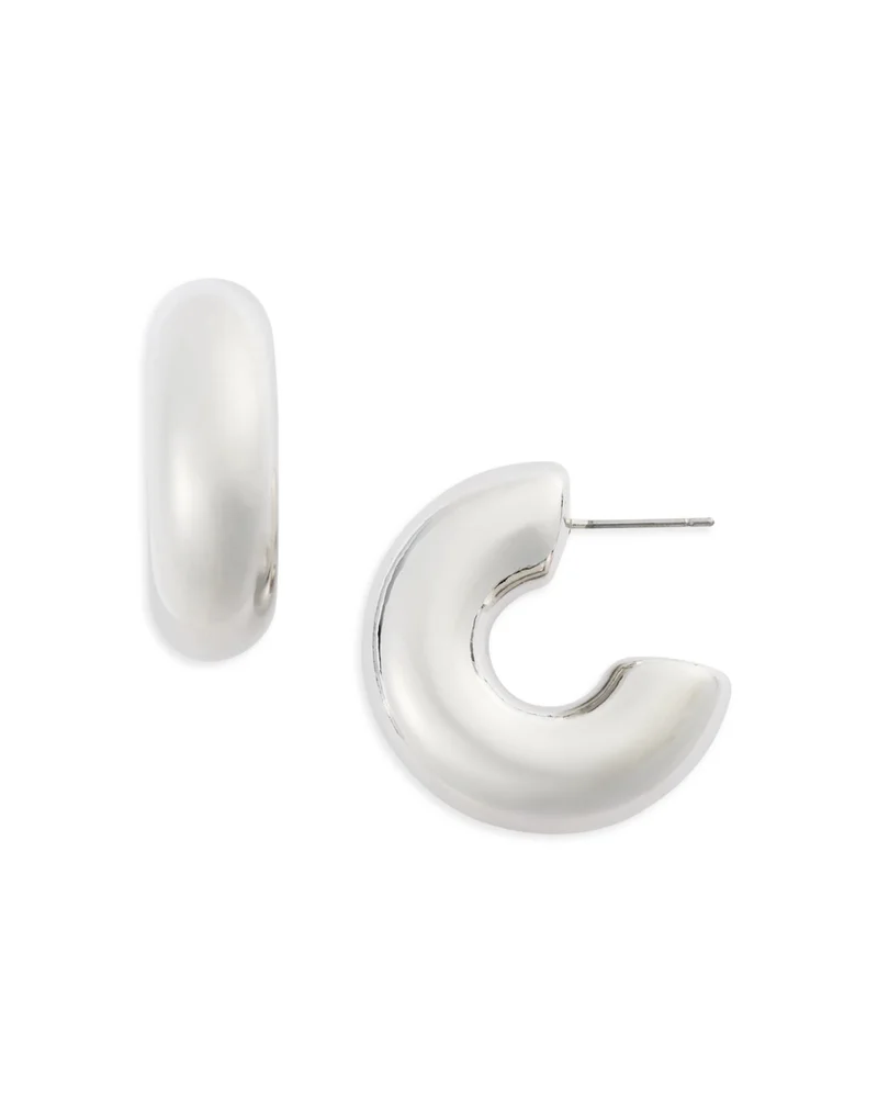 Small C Hoop Earrings