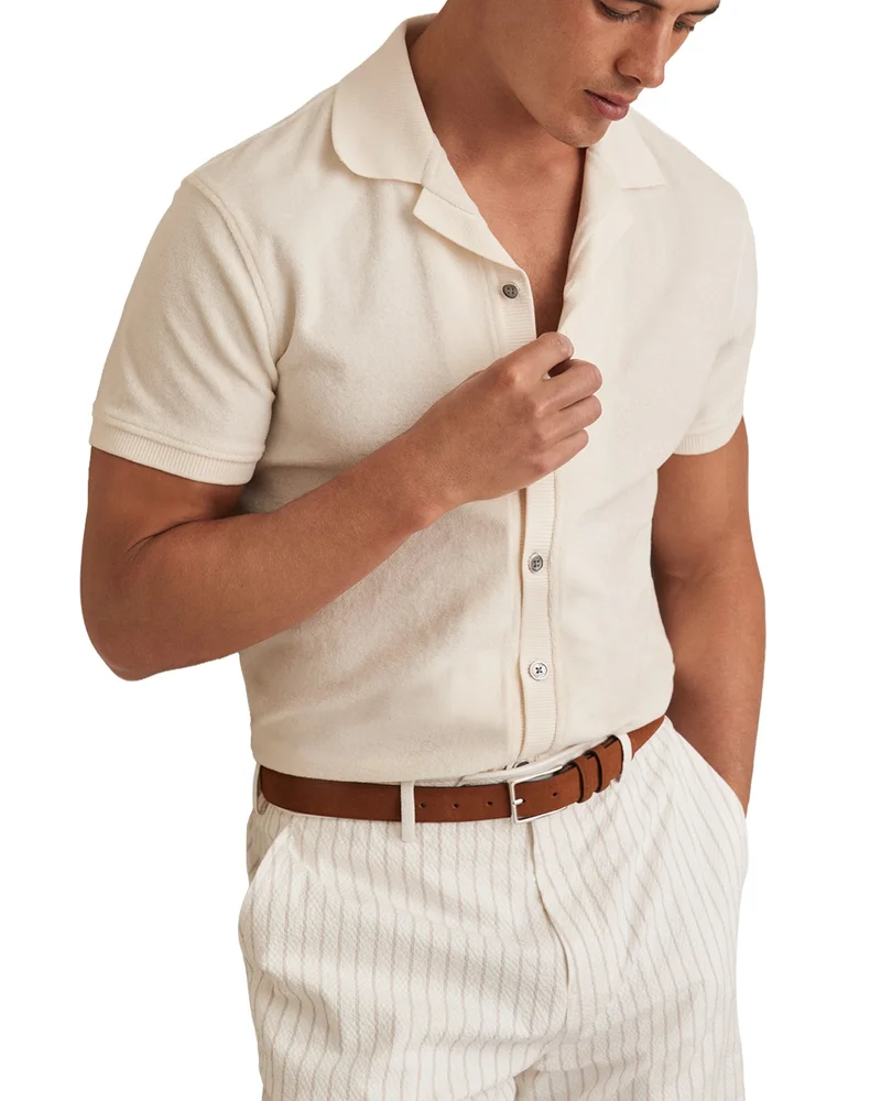 Short Sleeve Terry Camp Shirt