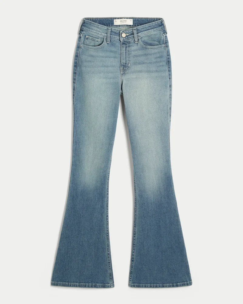High-Rise Flare Jeans (medium wash)