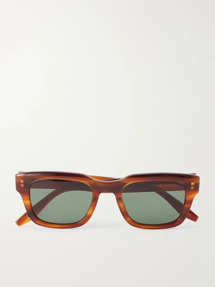 Butzi Havana D-frame acetate sunglasses