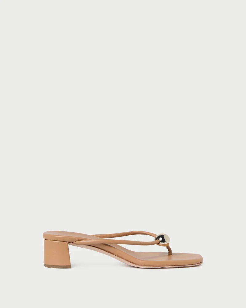 Odessa Dune Leather Heeled Sandal
