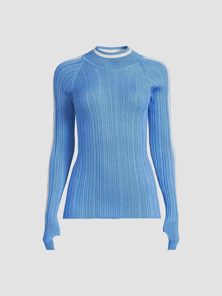 Saas merino wool-blend ski sweater