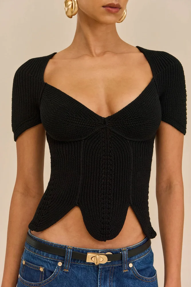 Cult Gaia Eliza Knit Top