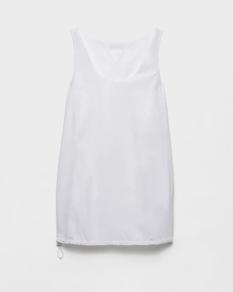 Prada Reversible cotton jersey and Re-Nylon mini-dress
