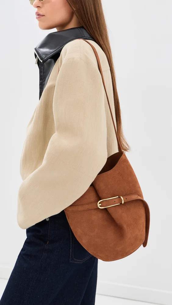 Belted Bucket Bag