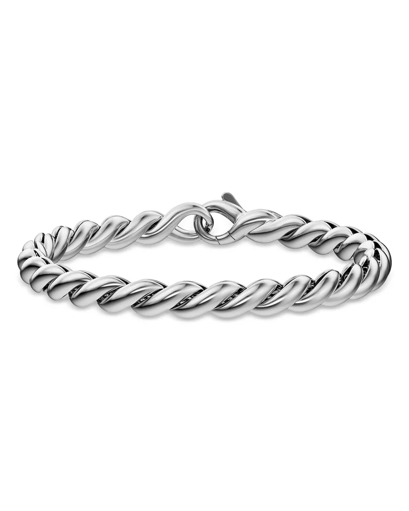 Sculpted Cable Chain Bracelet in Sterling Silver, 5.7mm