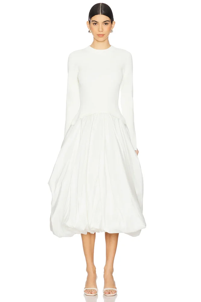 Floral Jacquard Lilibeth Midi Dress
