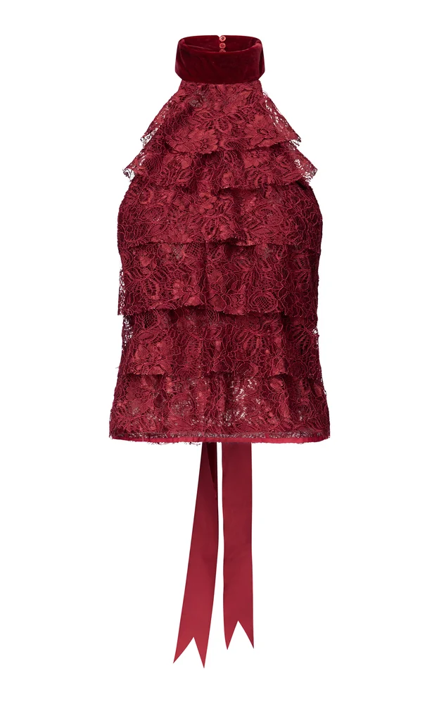 Ruffled Lace Top