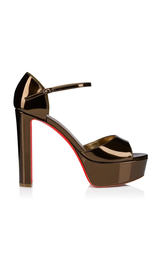Sandaloo 130mm Leather Platform Sandals