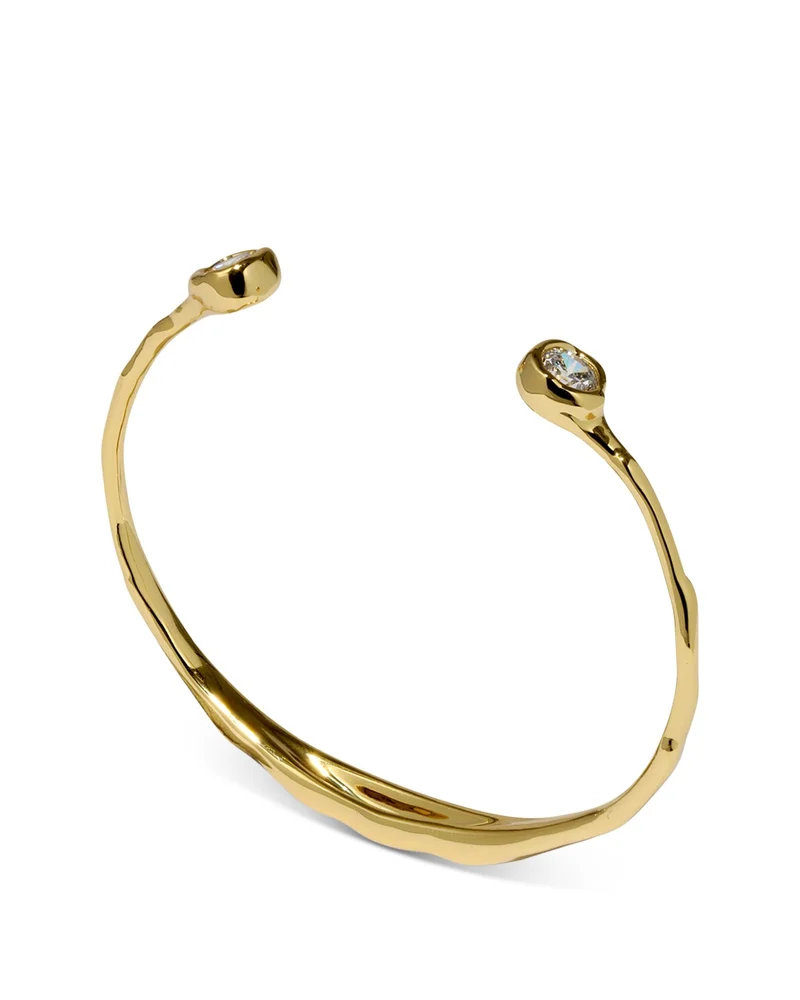 Asterales Cubic Zirconia Skinny Cuff Bracelet