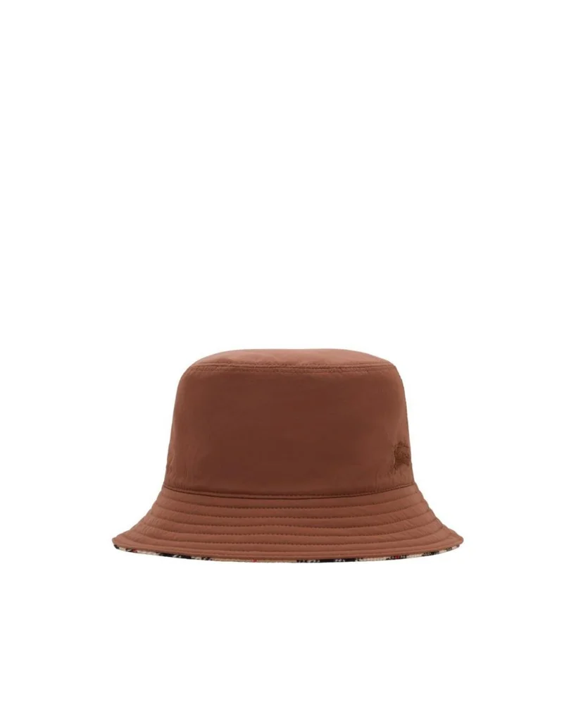 Reversible Check Wool Bucket Hat