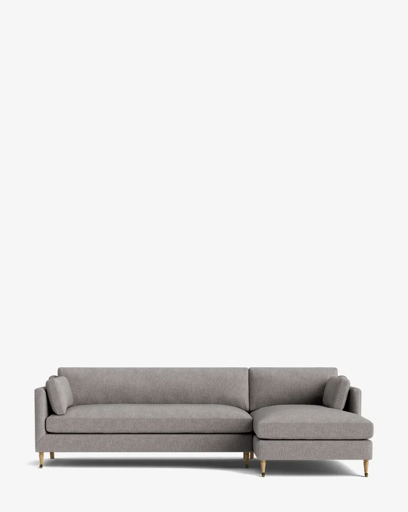 Haverford Upholstered Right Chaise Sectional 113"