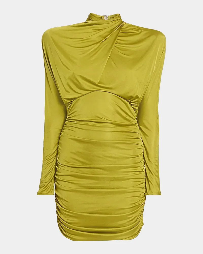 Draped Jersey Mini Dress