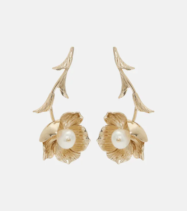 Embellished drop earrings