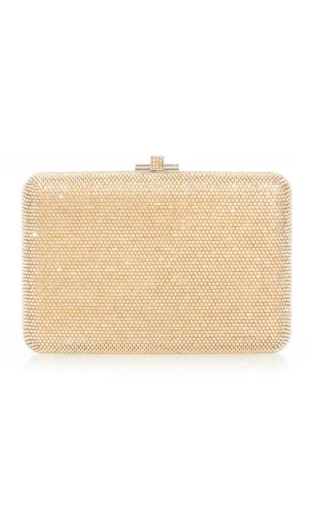 Slim Slide Crystal Clutch