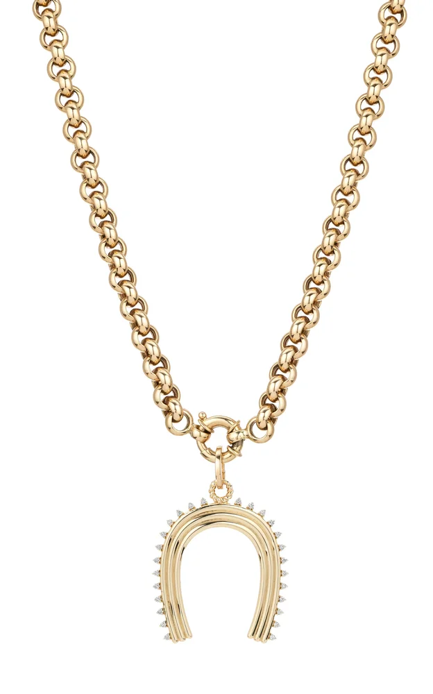 14K Yellow Gold Diamond Necklace